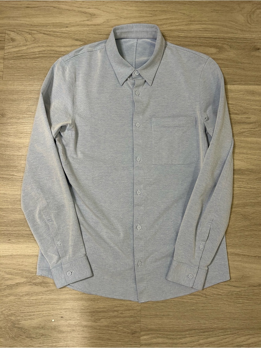 lululemon athletica Light Blue Long-Sleeve Dress Shirt